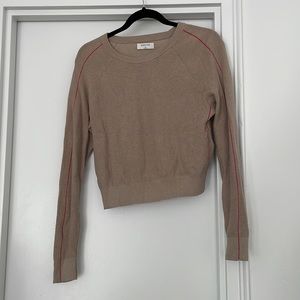 Aritzia Babyton tan sweater